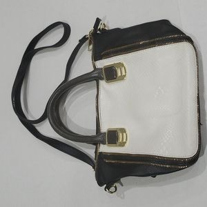 Steve Madden Black and White Crossbody Bag